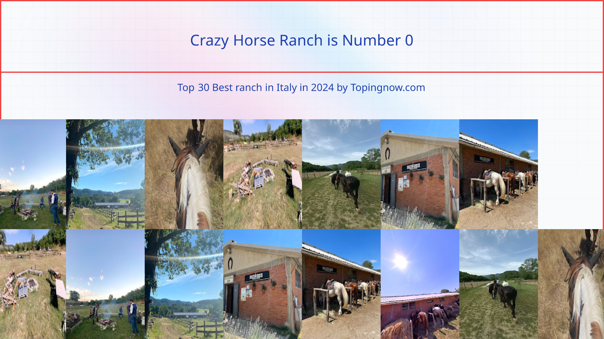 Crazy Horse Ranch: Top 30 Best ranch in Italy in 2024
