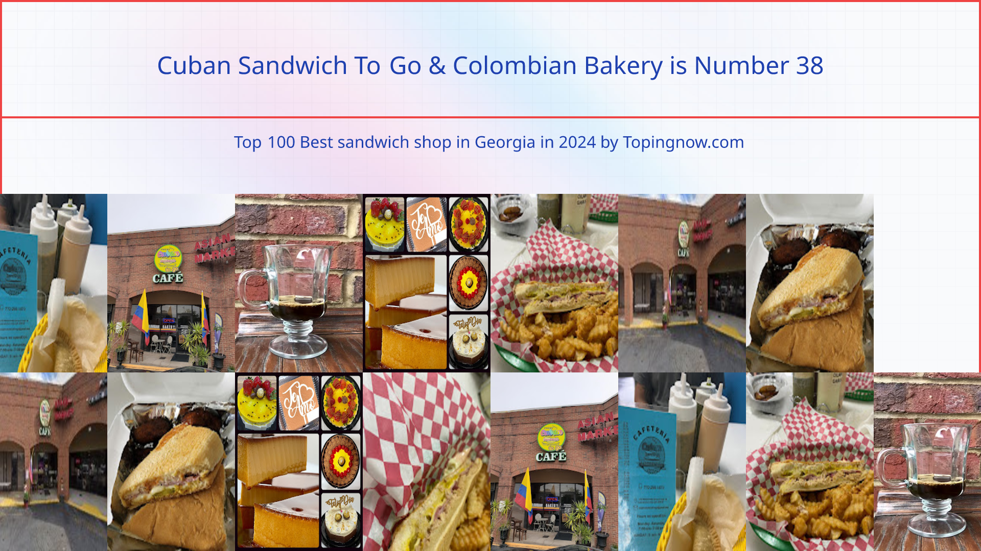 Cuban Sandwich To Go & Colombian Bakery: Top 100 Best sandwich shop in Georgia in 2025