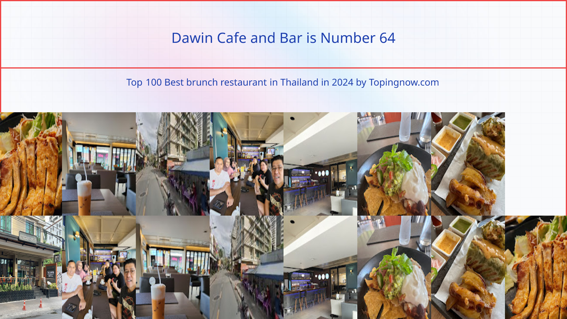 Dawin Cafe and Bar: Top 100 Best brunch restaurant in Thailand in 2025