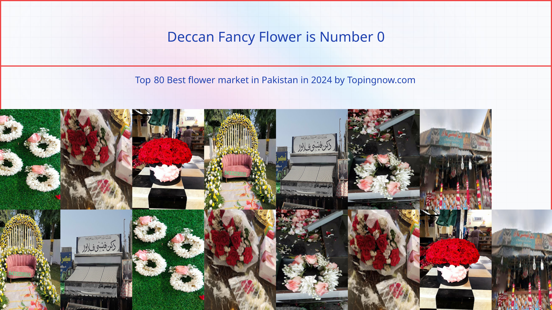 Deccan Fancy Flower: Top 80 Best flower market in Pakistan in 2025