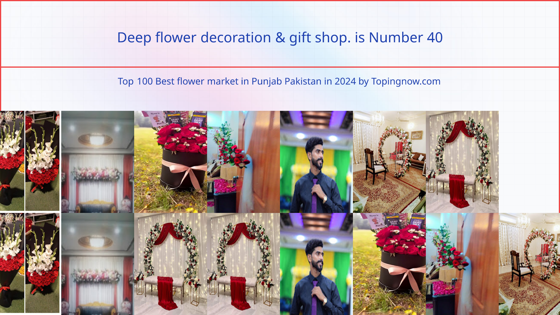 Deep flower decoration & gift shop.: Top 100 Best flower market in Punjab Pakistan in 2025