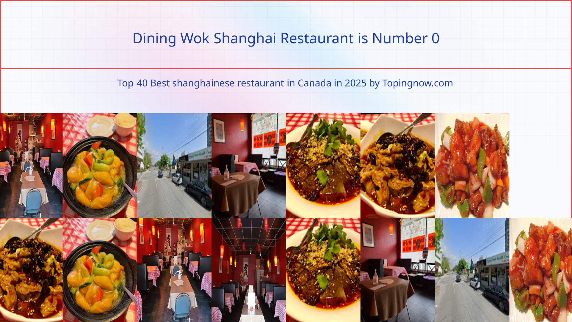 Dining Wok Shanghai Restaurant: Top 40 Best shanghainese restaurant in Canada in 2025
