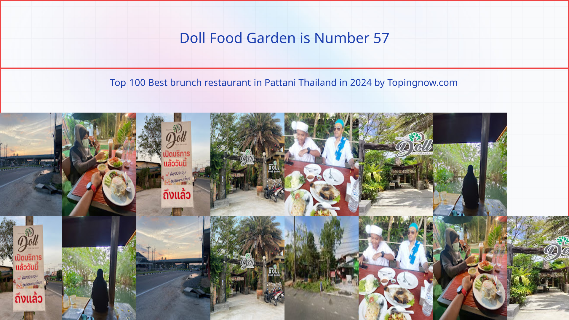 Doll Food Garden: Top 100 Best brunch restaurant in Pattani Thailand in 2024