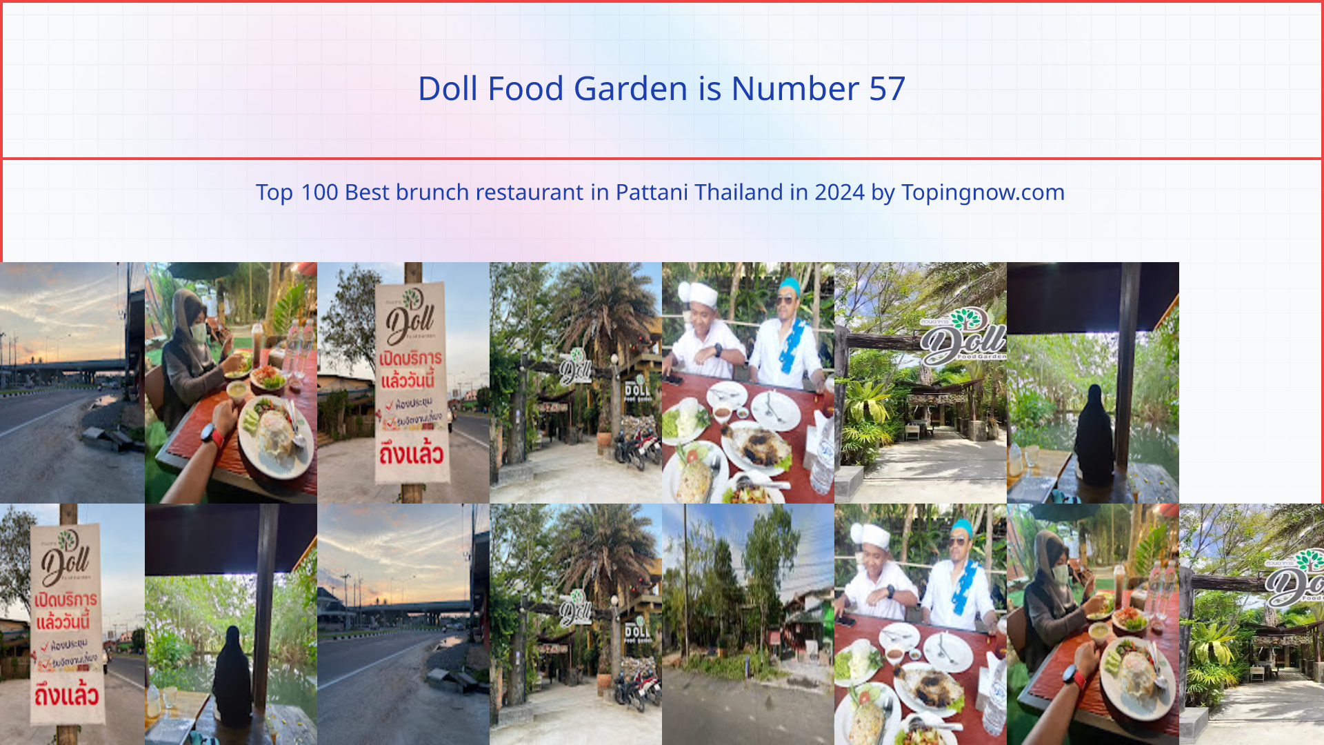 Doll Food Garden: Top 100 Best brunch restaurant in Pattani Thailand in 2025