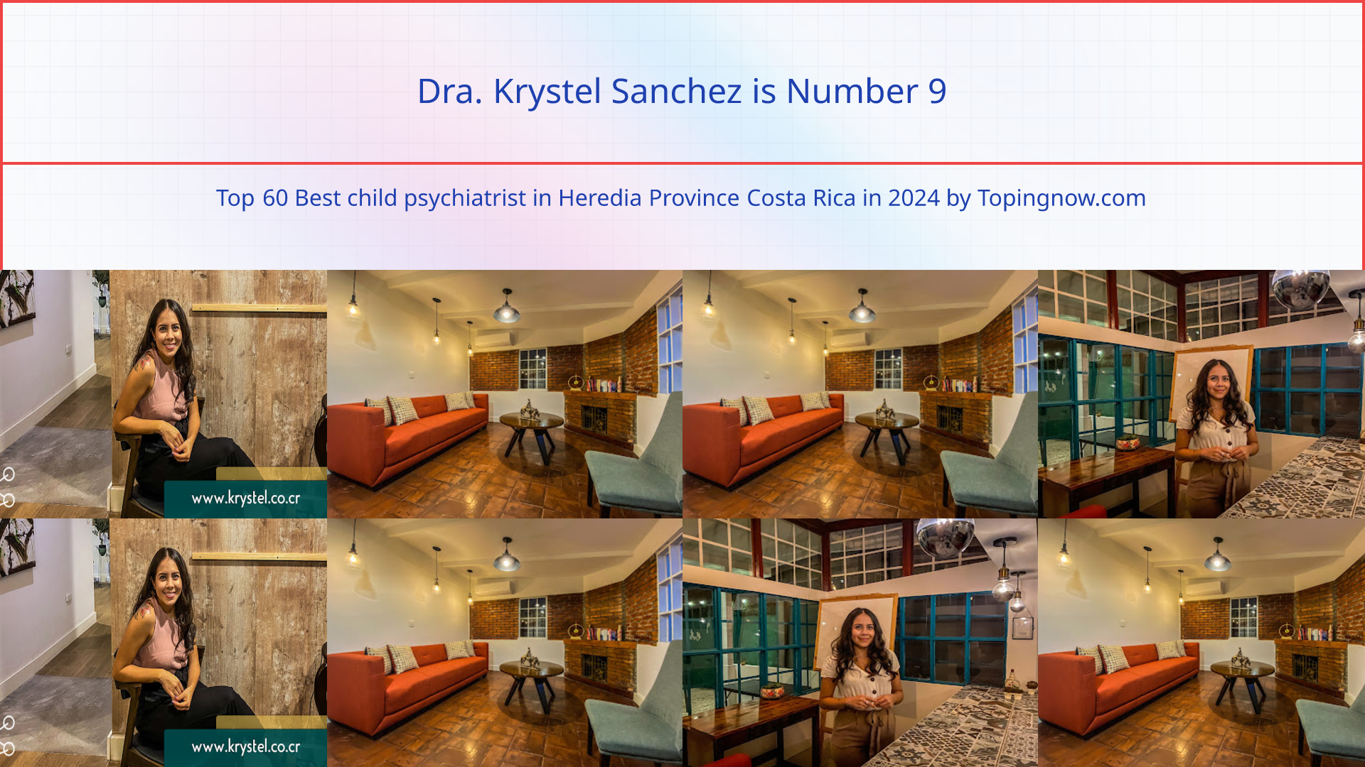 Dra. Krystel Sanchez: Top 60 Best child psychiatrist in Heredia Province Costa Rica in 2024