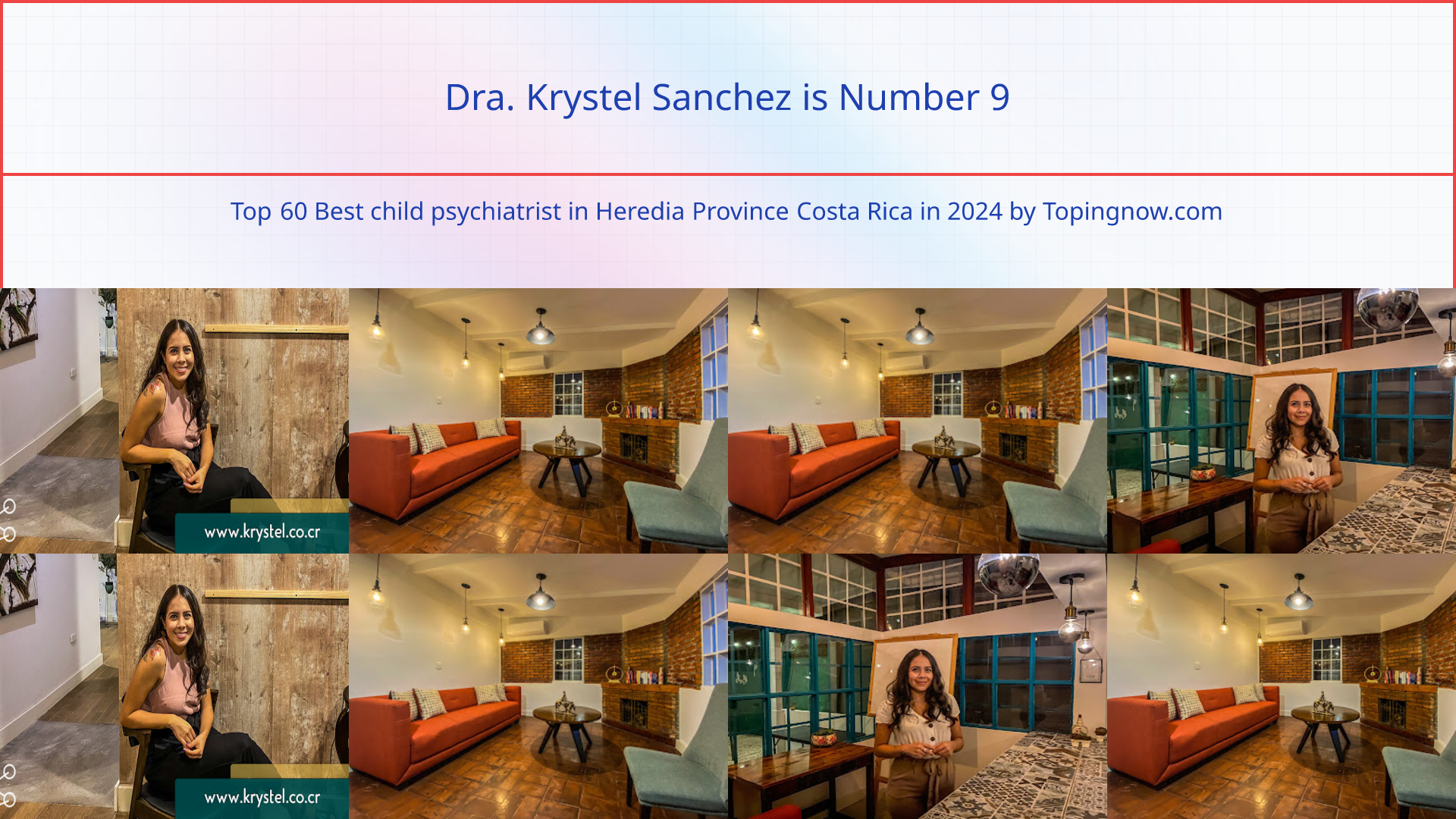 Dra. Krystel Sanchez: Top 60 Best child psychiatrist in Heredia Province Costa Rica in 2025