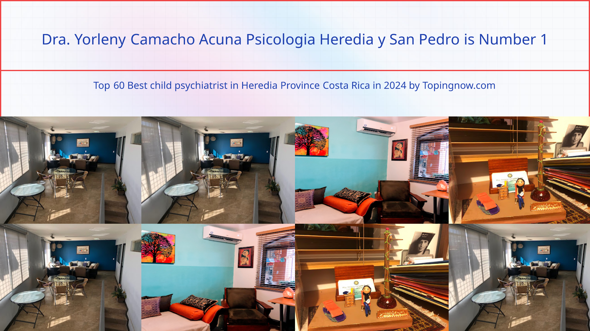 Dra. Yorleny Camacho Acuna Psicologia Heredia y San Pedro: Top 60 Best child psychiatrist in Heredia Province Costa Rica in 2024