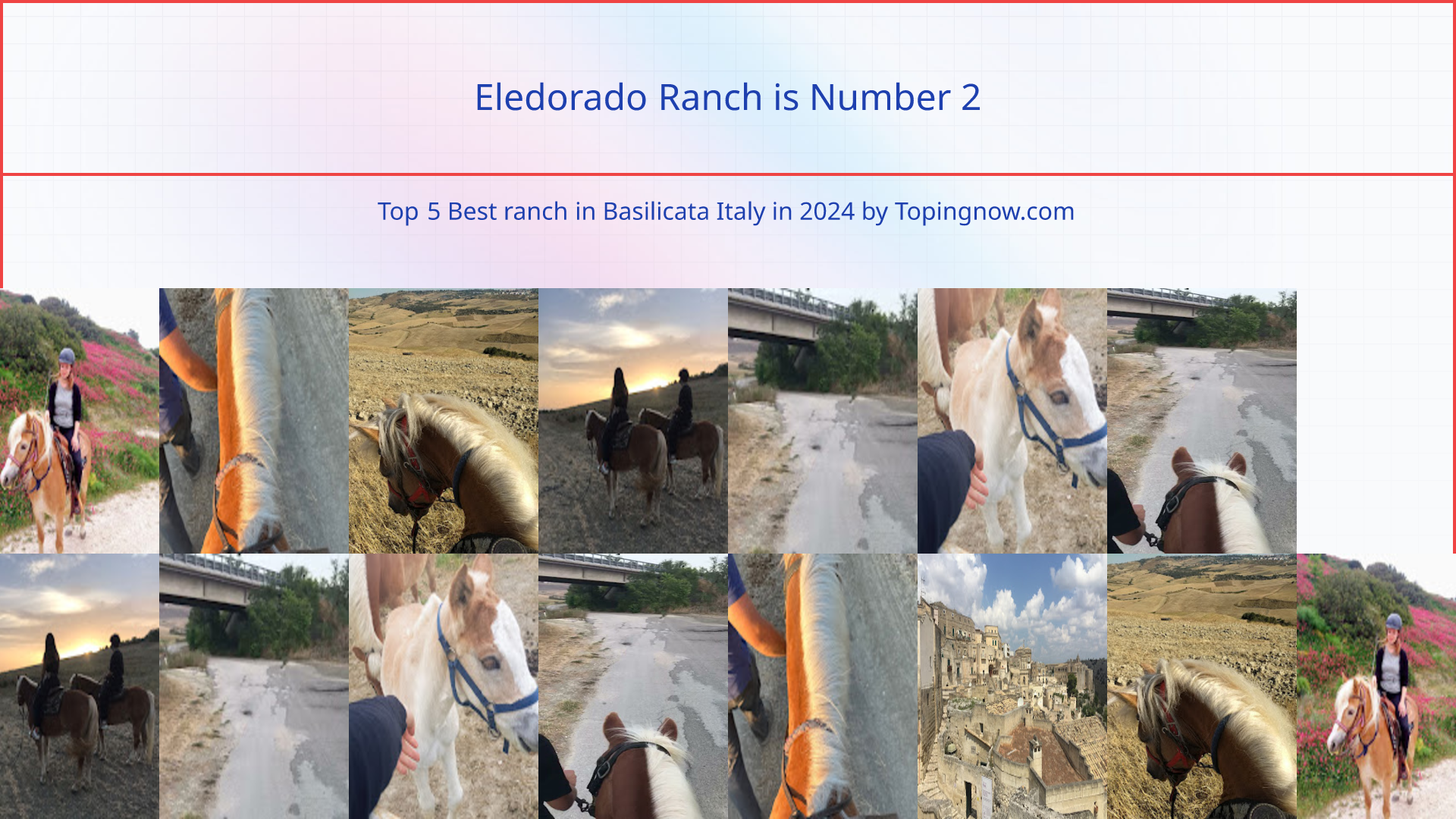 Eledorado Ranch: Top 5 Best ranch in Basilicata Italy in 2024