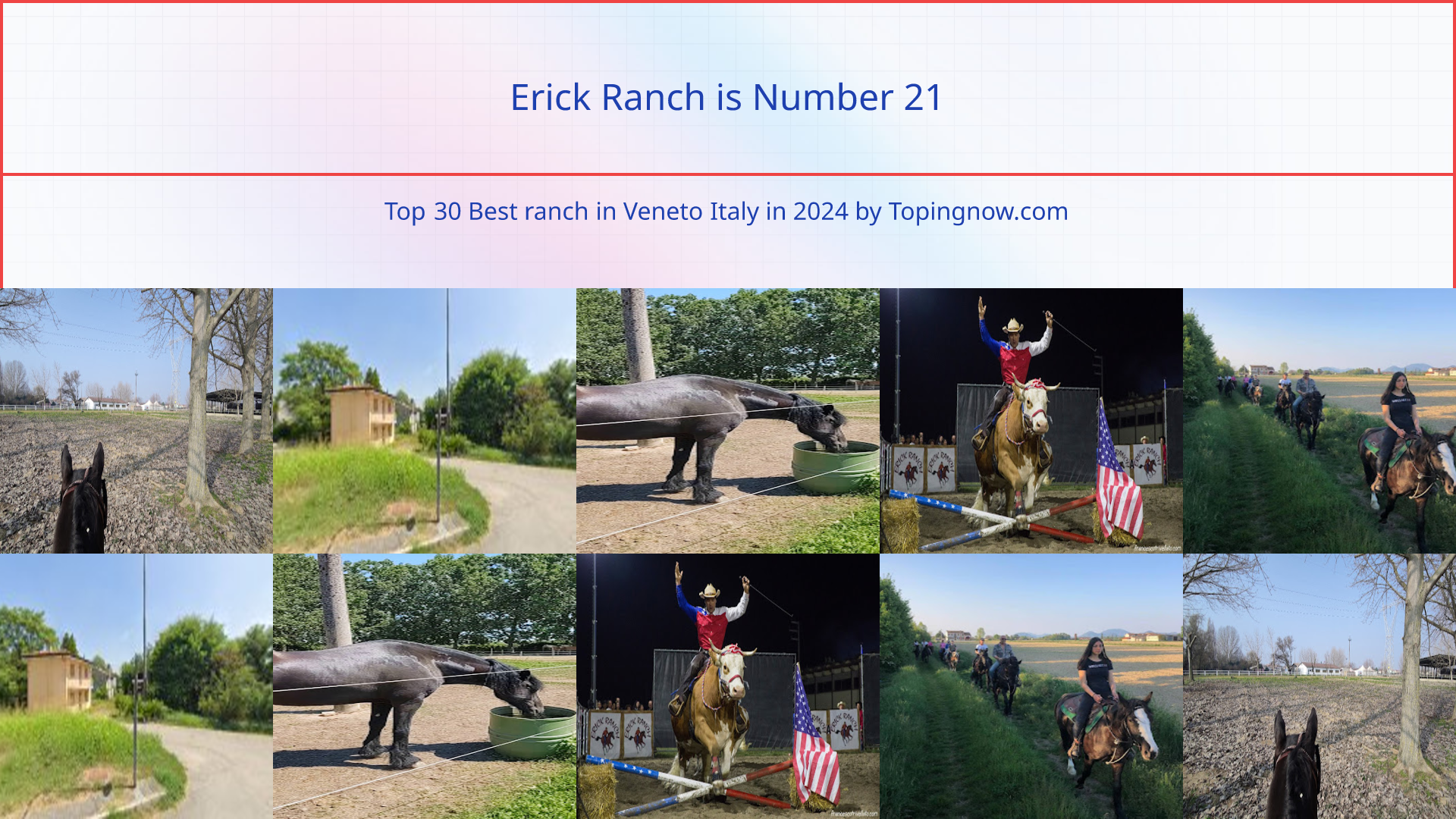 Erick Ranch: Top 30 Best ranch in Veneto Italy in 2025