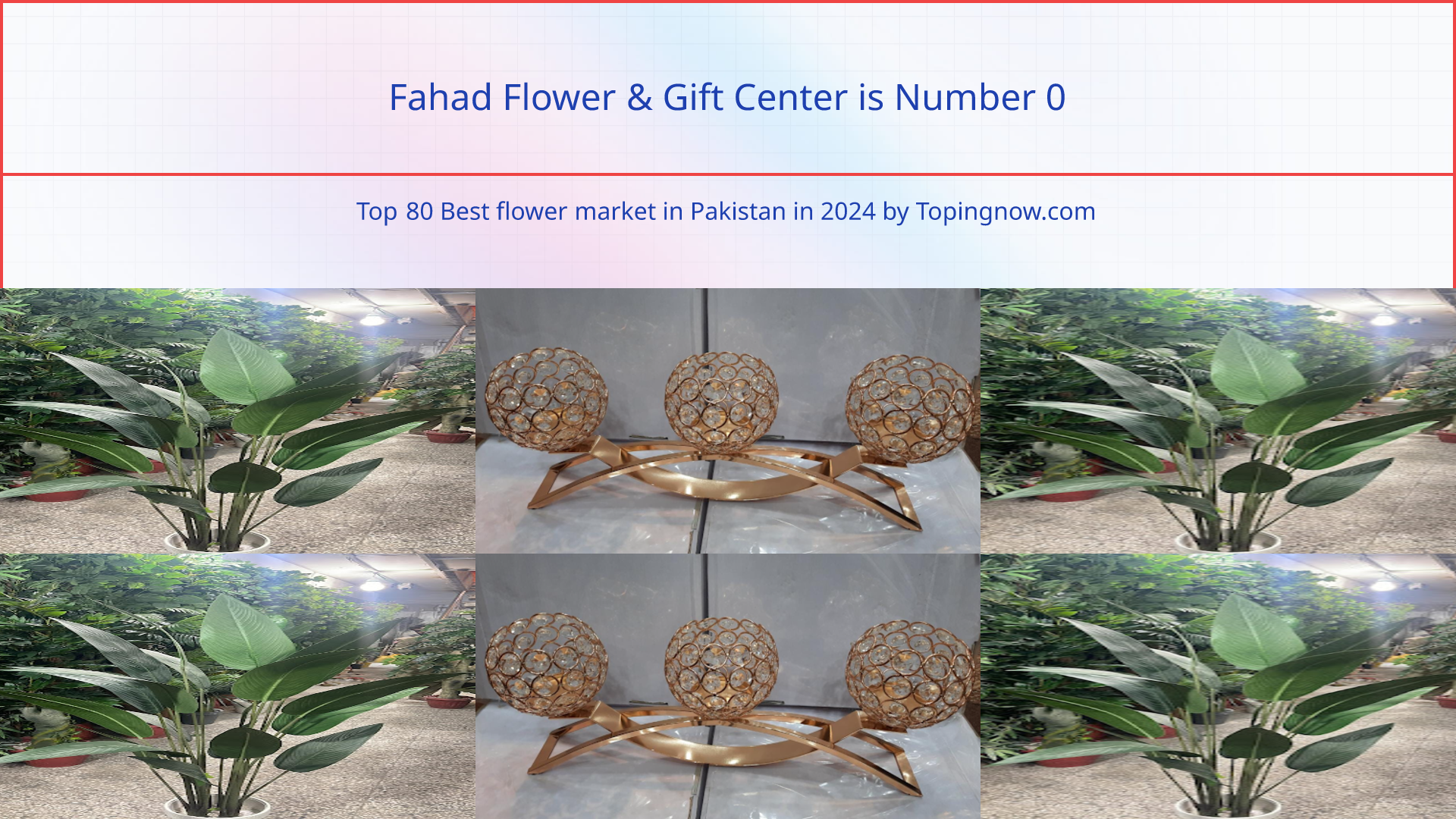 Fahad Flower & Gift Center: Top 80 Best flower market in Pakistan in 2024