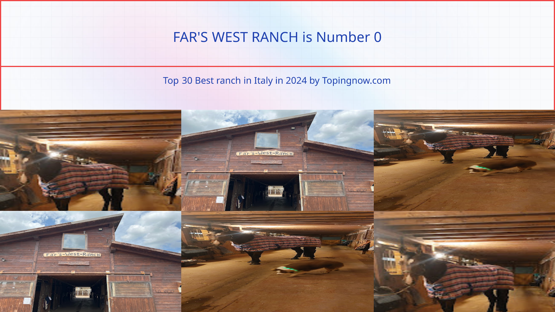 FAR'S WEST RANCH: Top 30 Best ranch in Italy in 2025