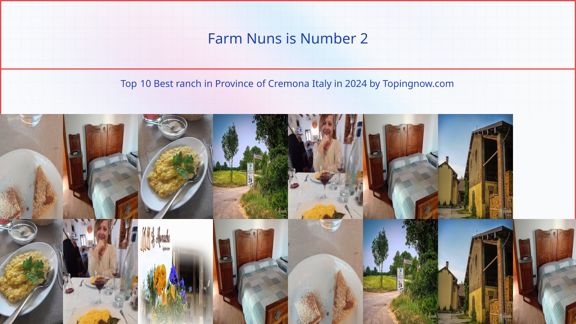 Farm Nuns: Top 10 Best ranch in Province of Cremona Italy in 2024