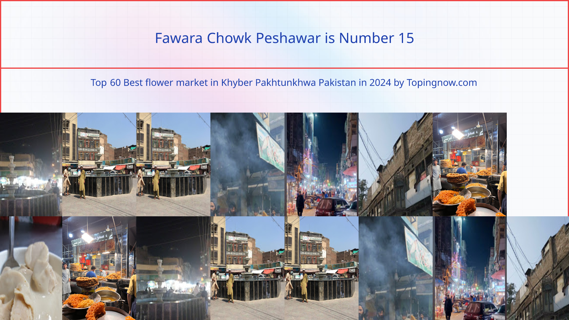 Fawara Chowk Peshawar: Top 60 Best flower market in Khyber Pakhtunkhwa Pakistan in 2025