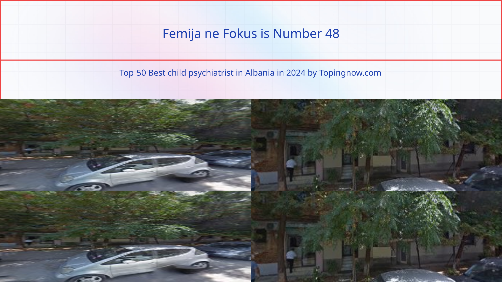 Femija ne Fokus: Top 50 Best child psychiatrist in Albania in 2025