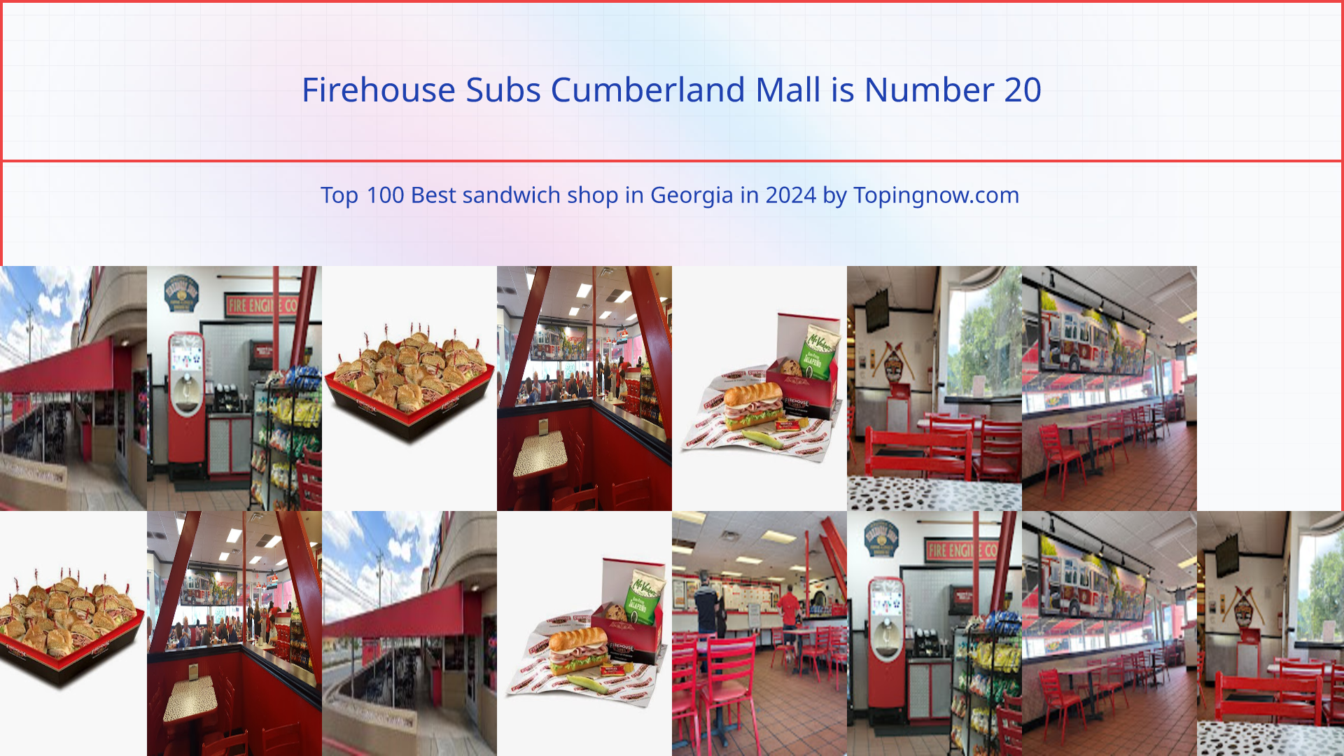 Firehouse Subs Cumberland Mall: Top 100 Best sandwich shop in Georgia in 2025