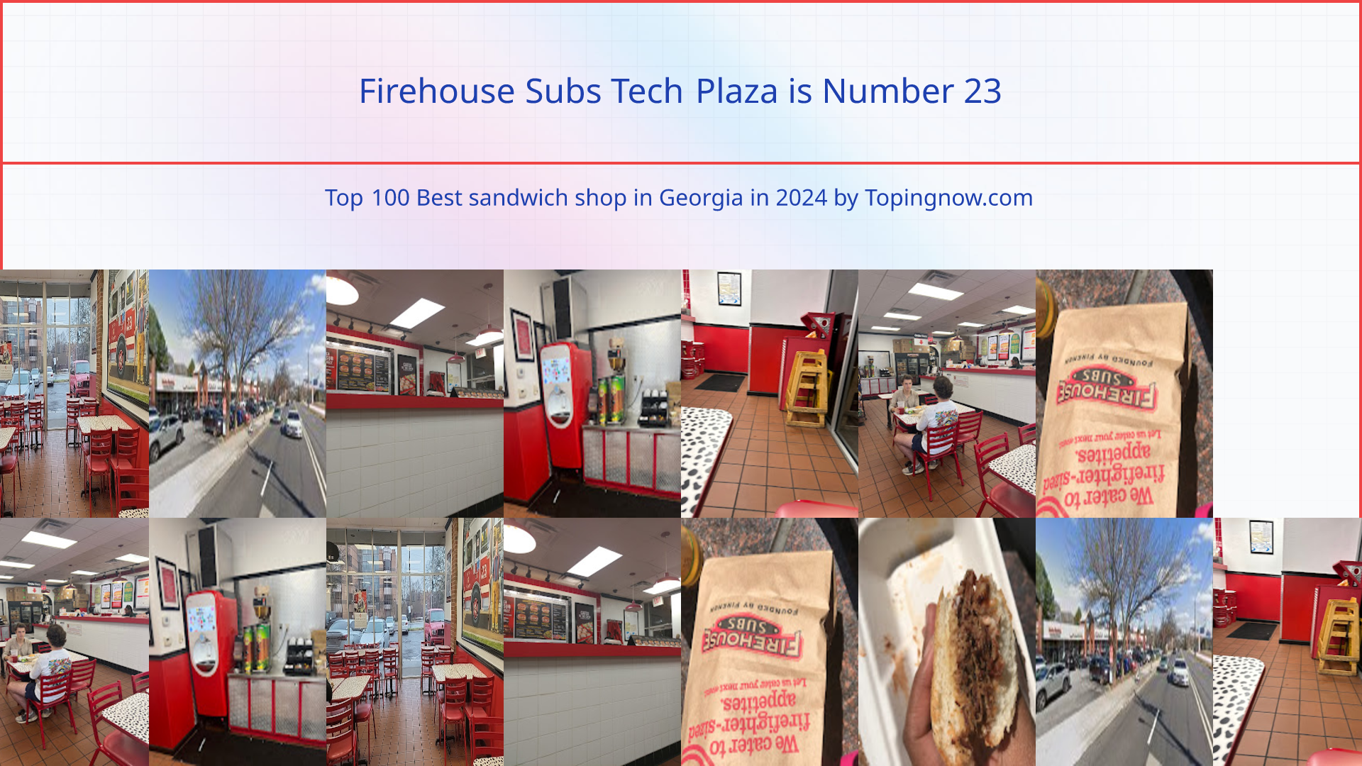 Firehouse Subs Tech Plaza: Top 100 Best sandwich shop in Georgia in 2025