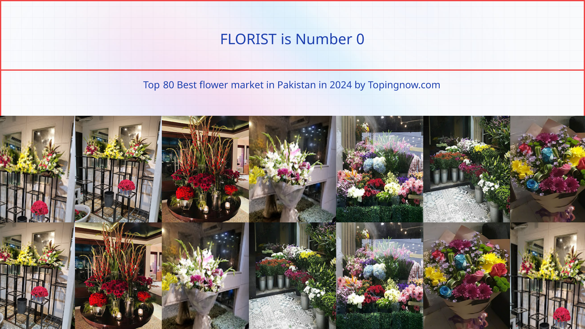 FLORIST: Top 80 Best flower market in Pakistan in 2025