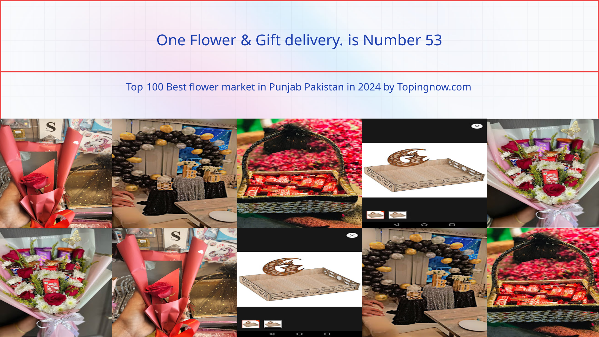 One Flower & Gift delivery.: Top 100 Best flower market in Punjab Pakistan in 2024