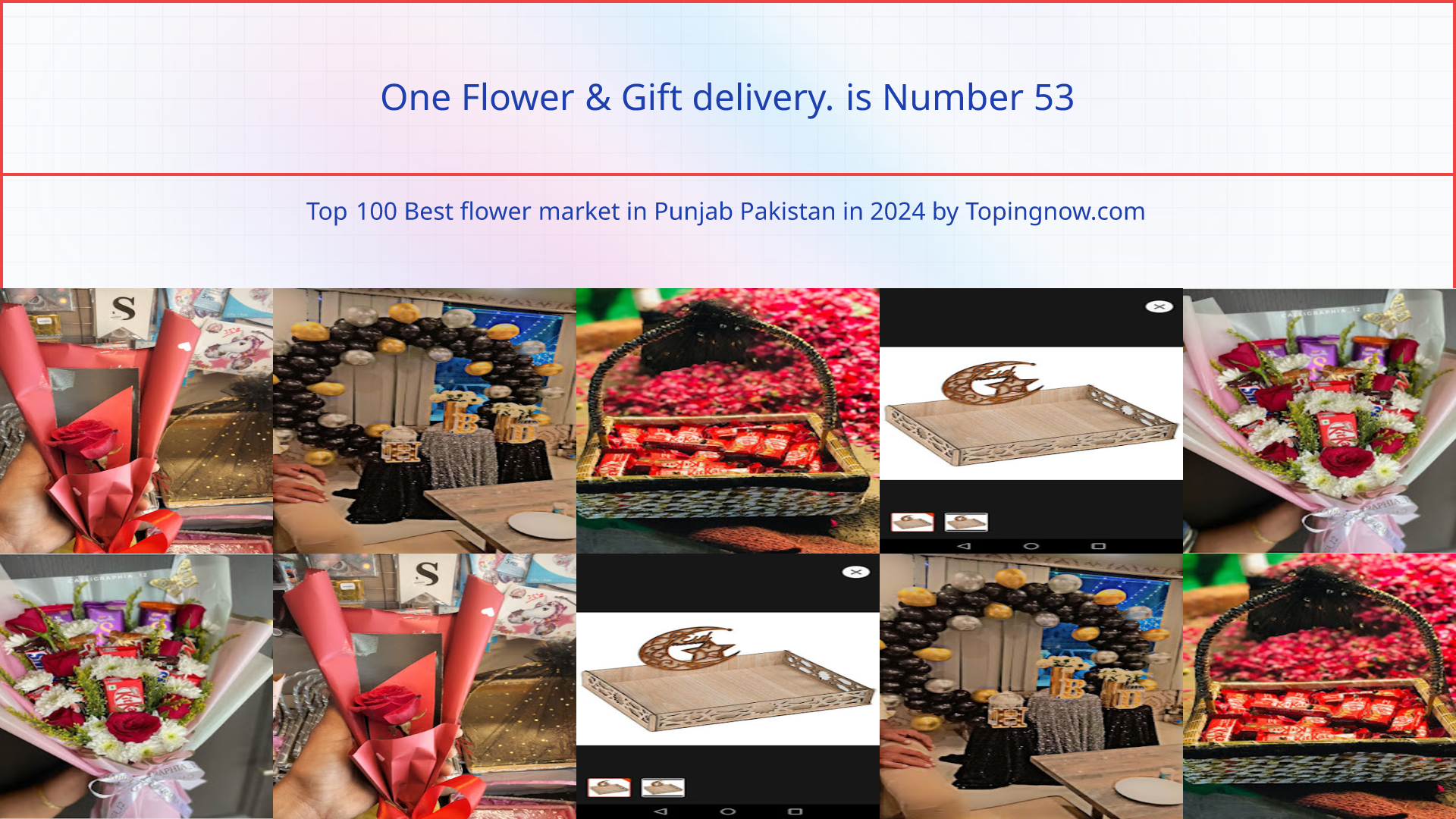 One Flower & Gift delivery.: Top 100 Best flower market in Punjab Pakistan in 2025