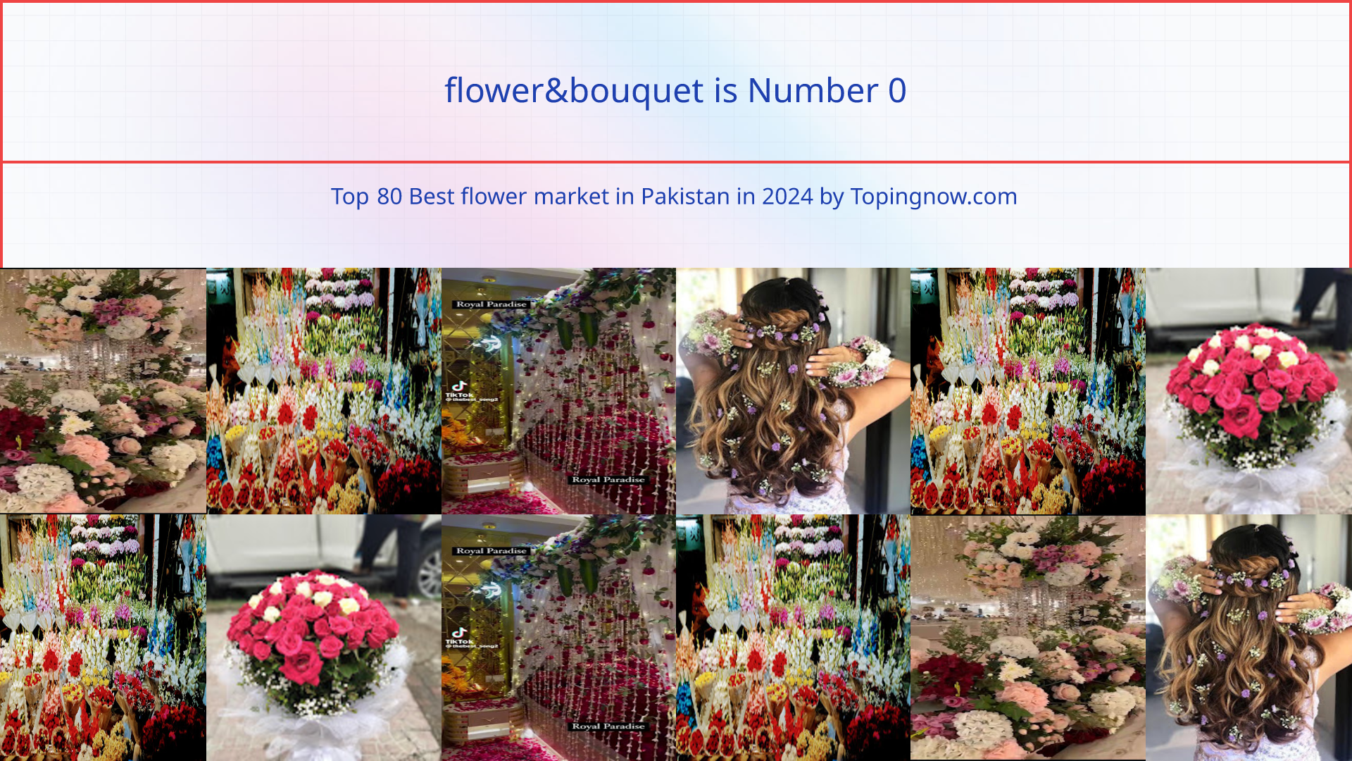 flower&bouquet: Top 80 Best flower market in Pakistan in 2024