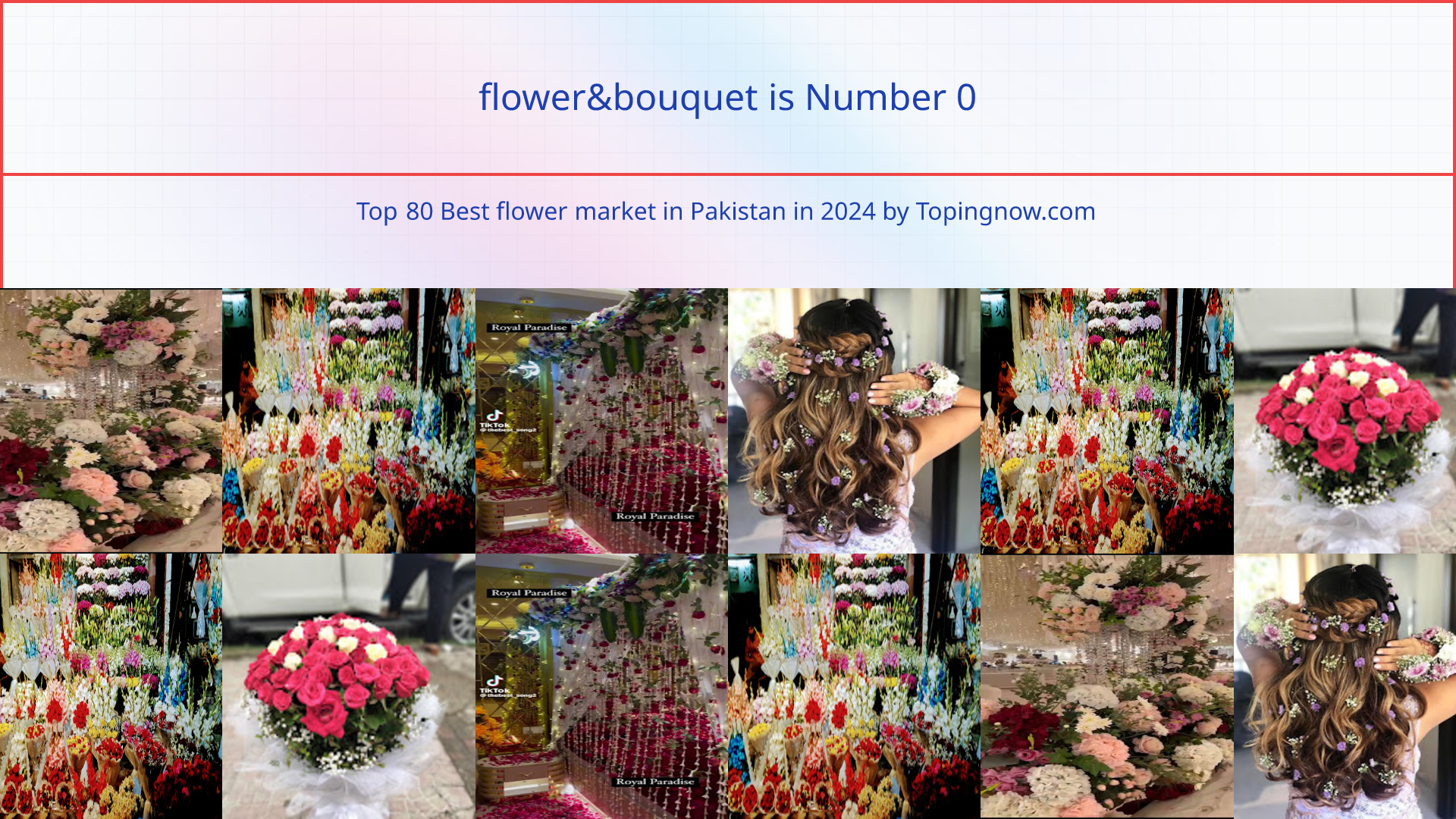 flower&bouquet: Top 80 Best flower market in Pakistan in 2025