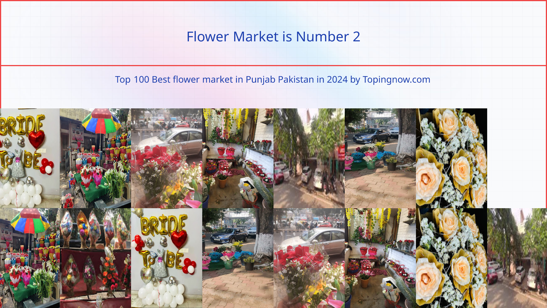 Flower Market: Top 100 Best flower market in Punjab Pakistan in 2024