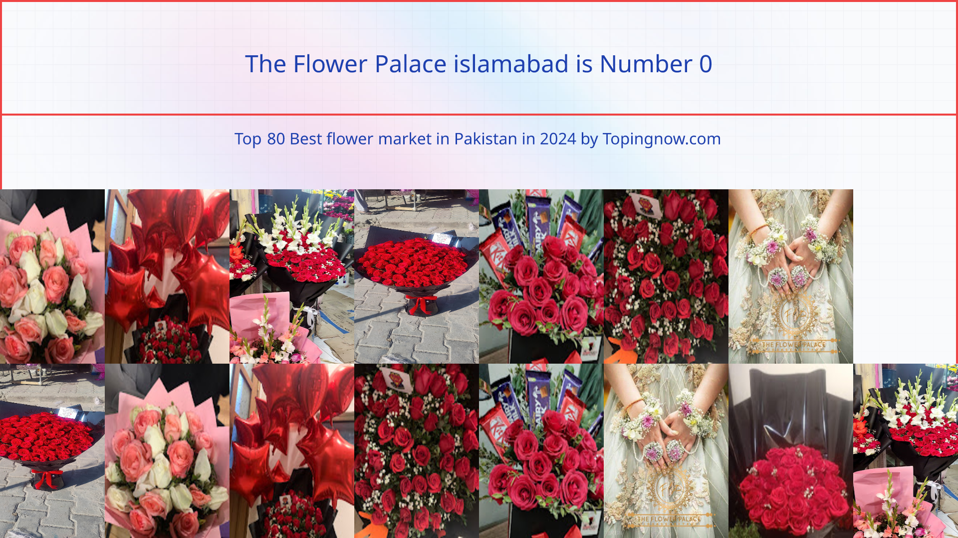 The Flower Palace islamabad: Top 80 Best flower market in Pakistan in 2024