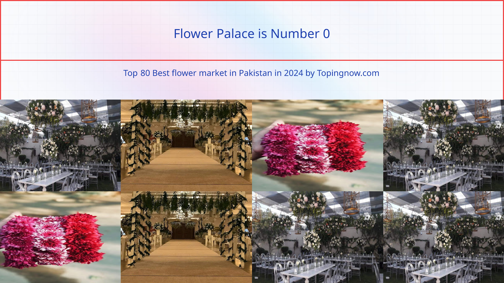 Flower Palace: Top 80 Best flower market in Pakistan in 2024
