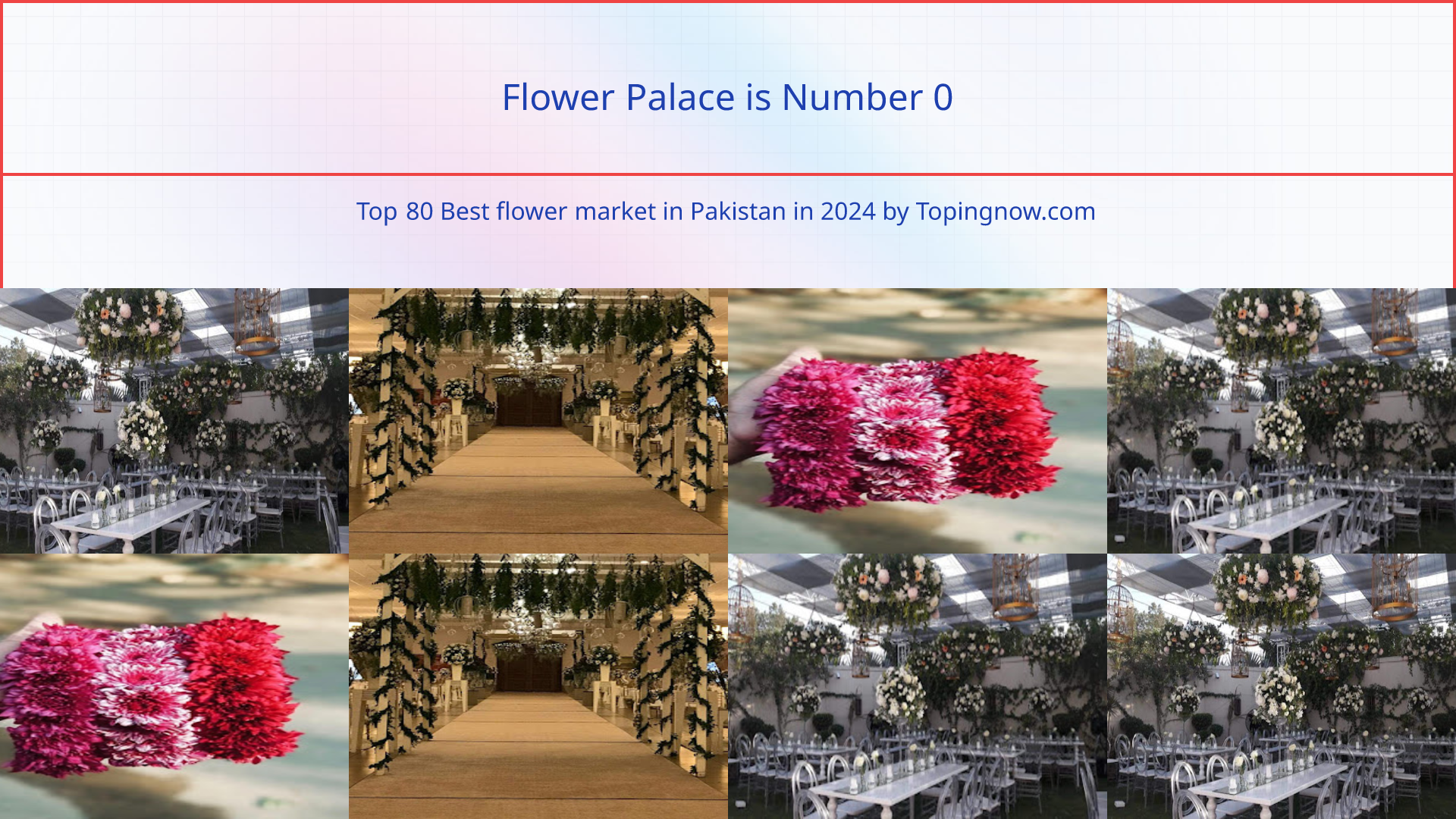 Flower Palace: Top 80 Best flower market in Pakistan in 2025