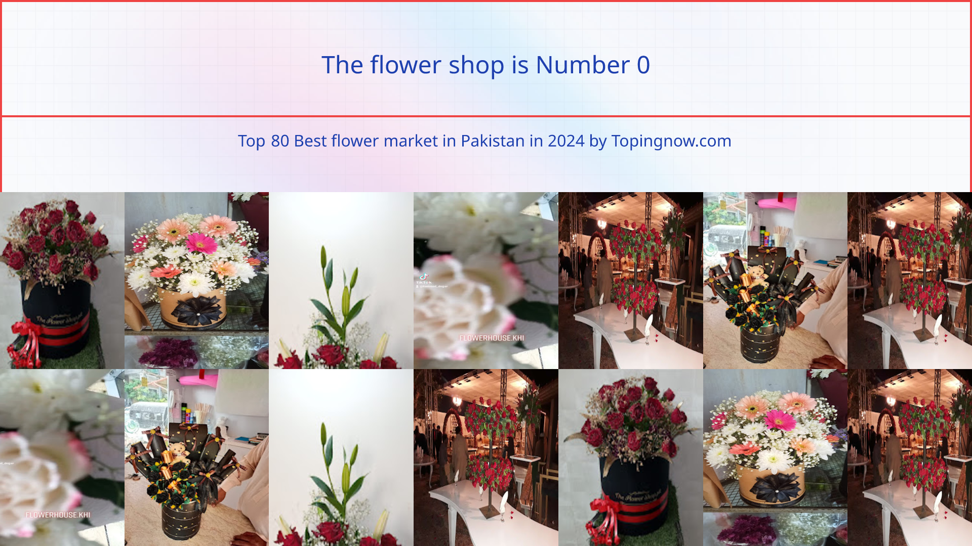 The flower shop: Top 80 Best flower market in Pakistan in 2024