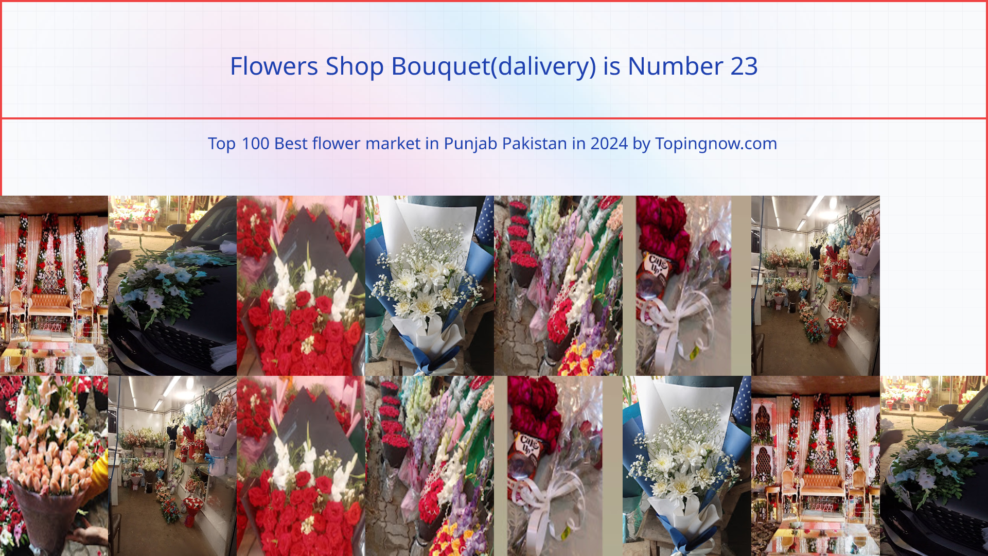 Flowers Shop Bouquet(dalivery): Top 100 Best flower market in Punjab Pakistan in 2024