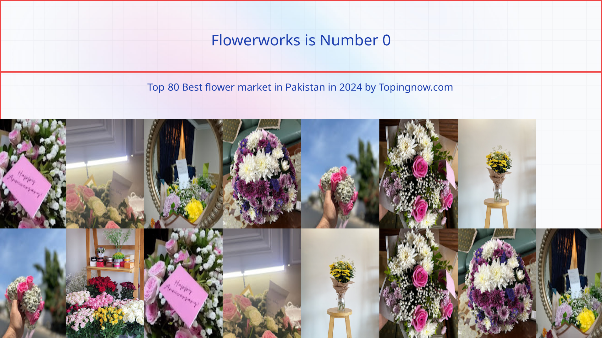 Flowerworks: Top 80 Best flower market in Pakistan in 2024