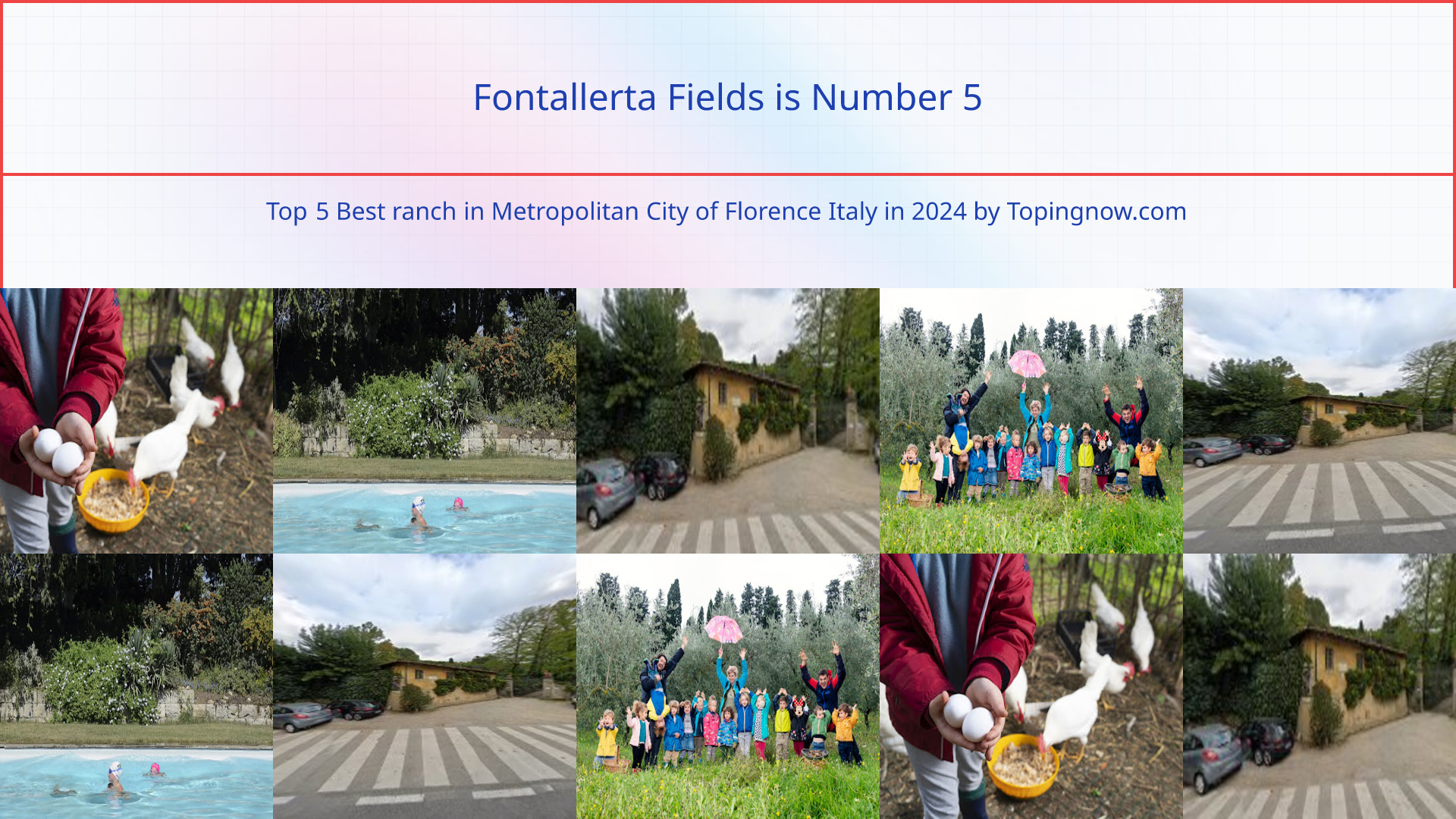 Fontallerta Fields: Top 5 Best ranch in Metropolitan City of Florence Italy in 2024