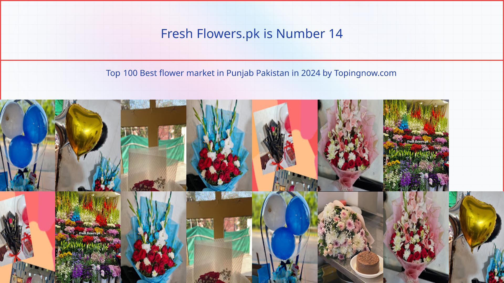 Fresh Flowers.pk: Top 100 Best flower market in Punjab Pakistan in 2024