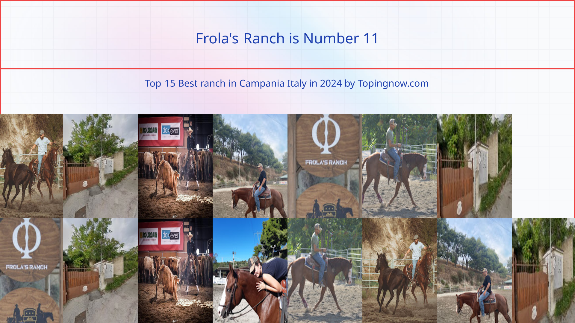 Frola's Ranch: Top 15 Best ranch in Campania Italy in 2025