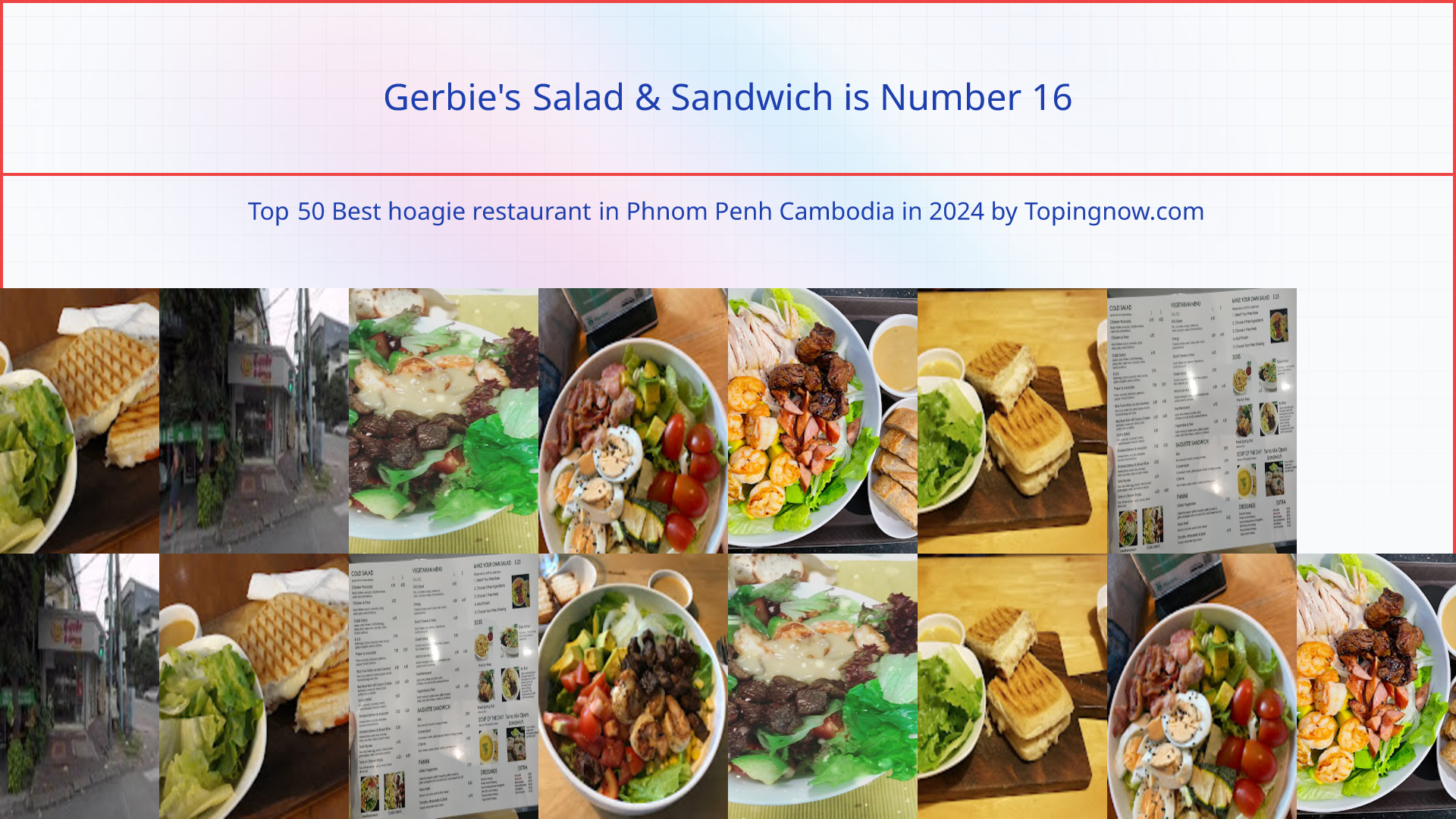 Gerbie's Salad & Sandwich: Top 50 Best hoagie restaurant in Phnom Penh Cambodia in 2024