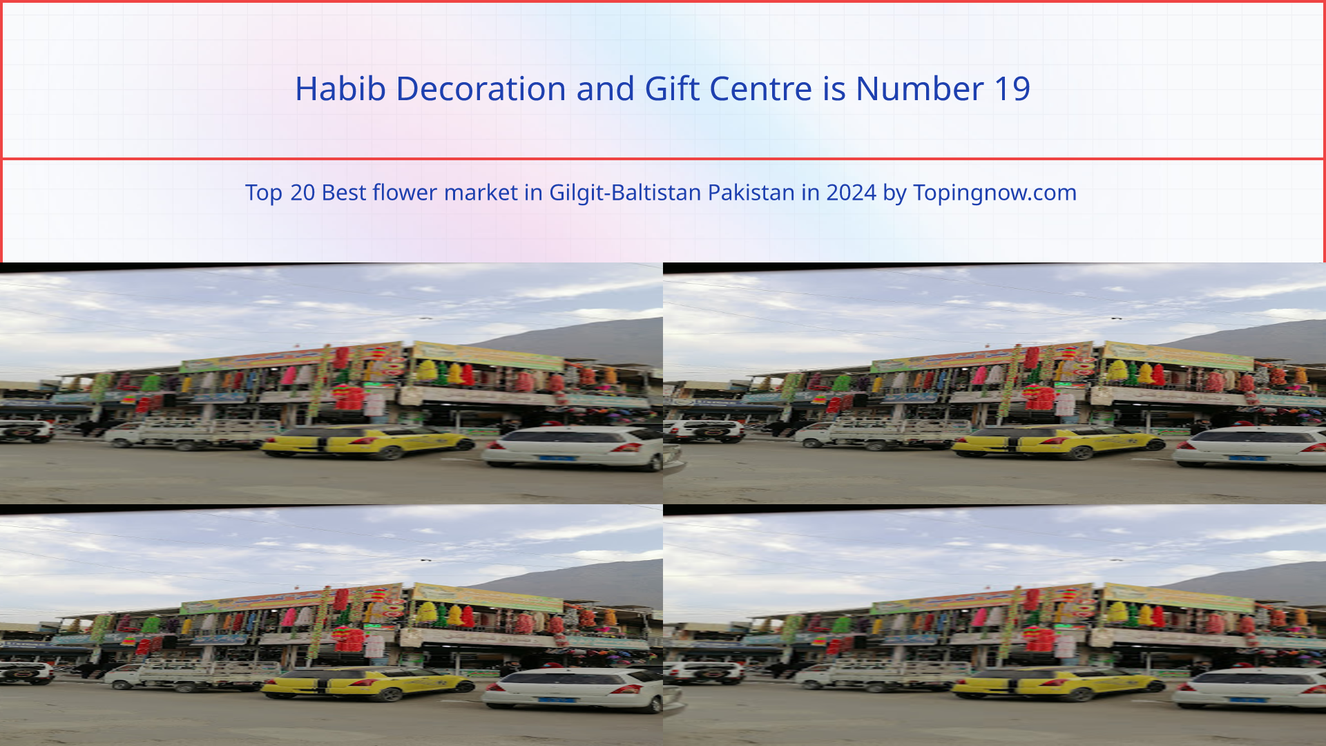Habib Decoration and Gift Centre: Top 20 Best flower market in Gilgit-Baltistan Pakistan in 2024