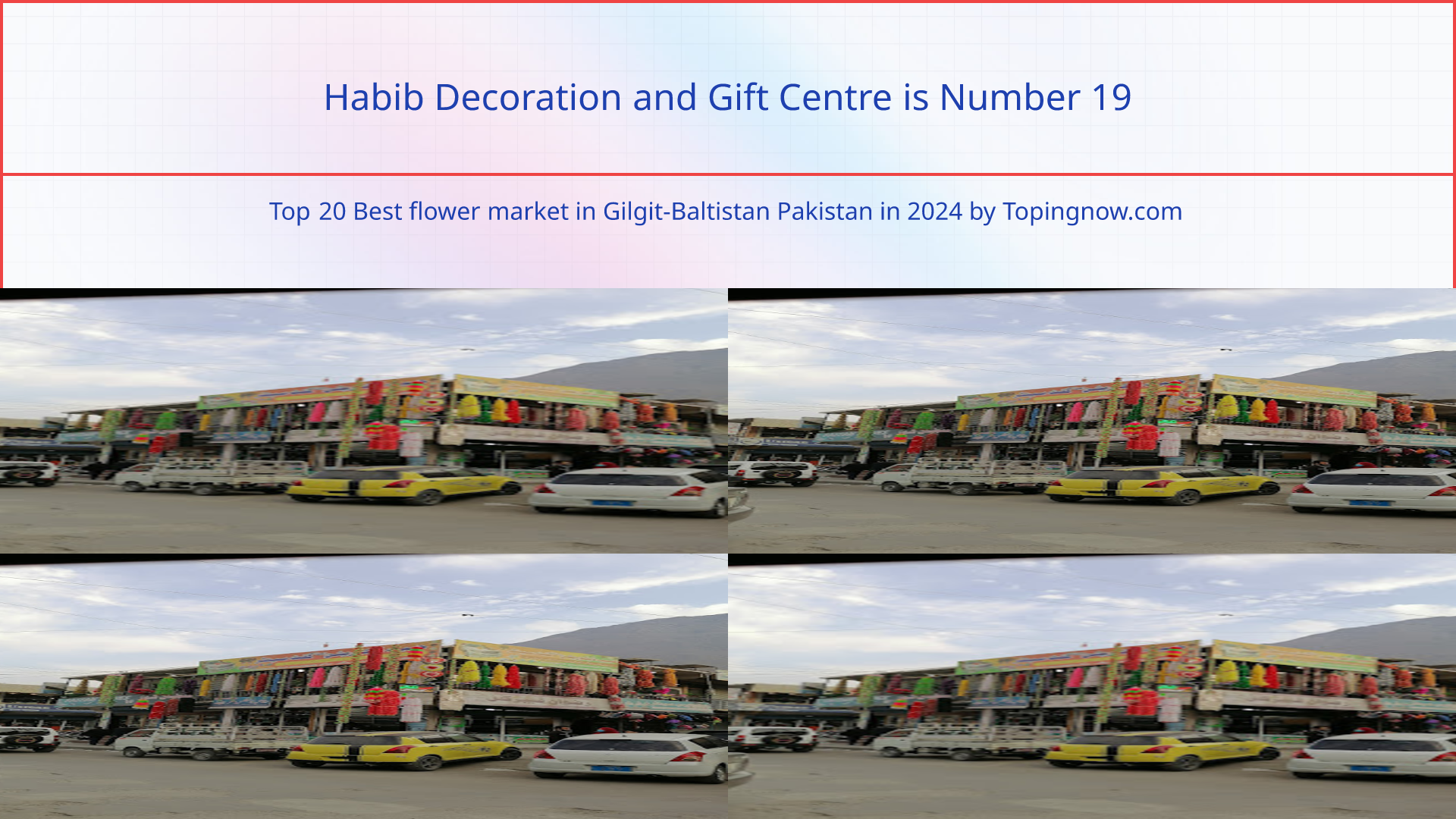 Habib Decoration and Gift Centre: Top 20 Best flower market in Gilgit-Baltistan Pakistan in 2025