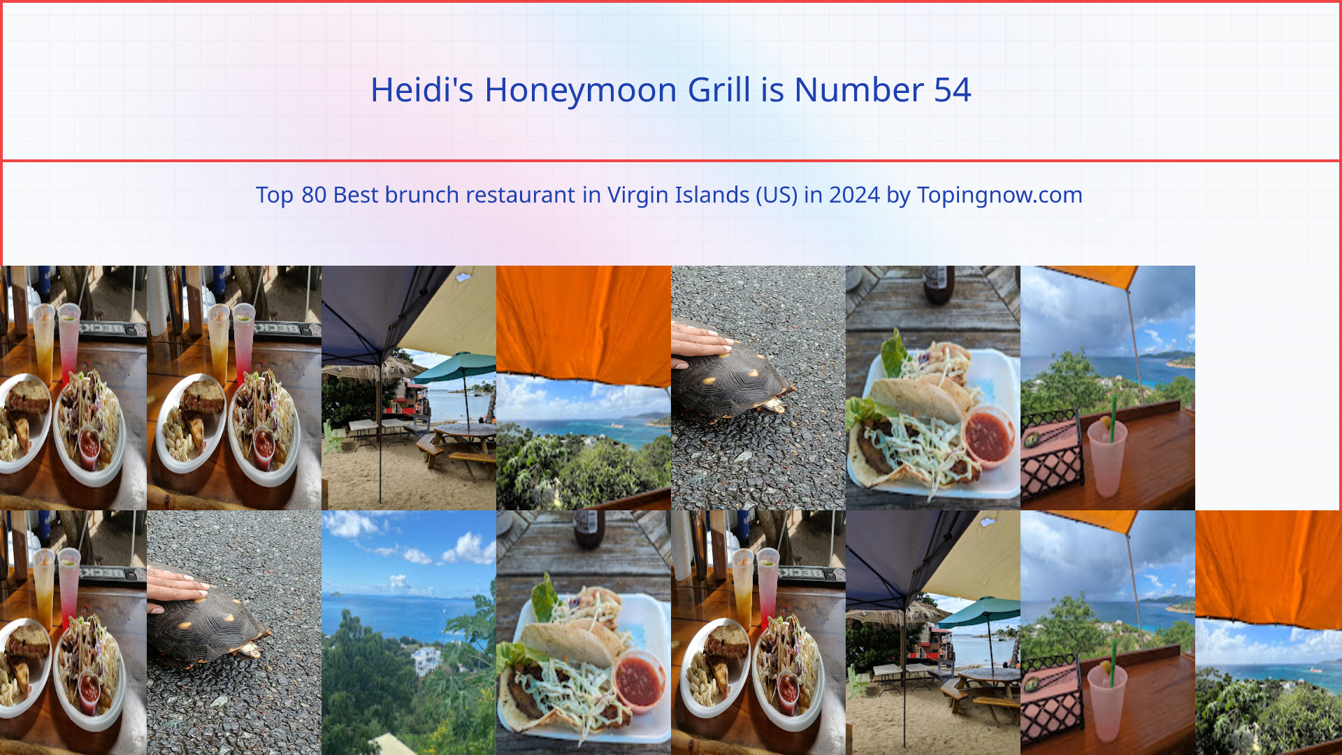 Heidi's Honeymoon Grill: Top 80 Best brunch restaurant in Virgin Islands (US) in 2025