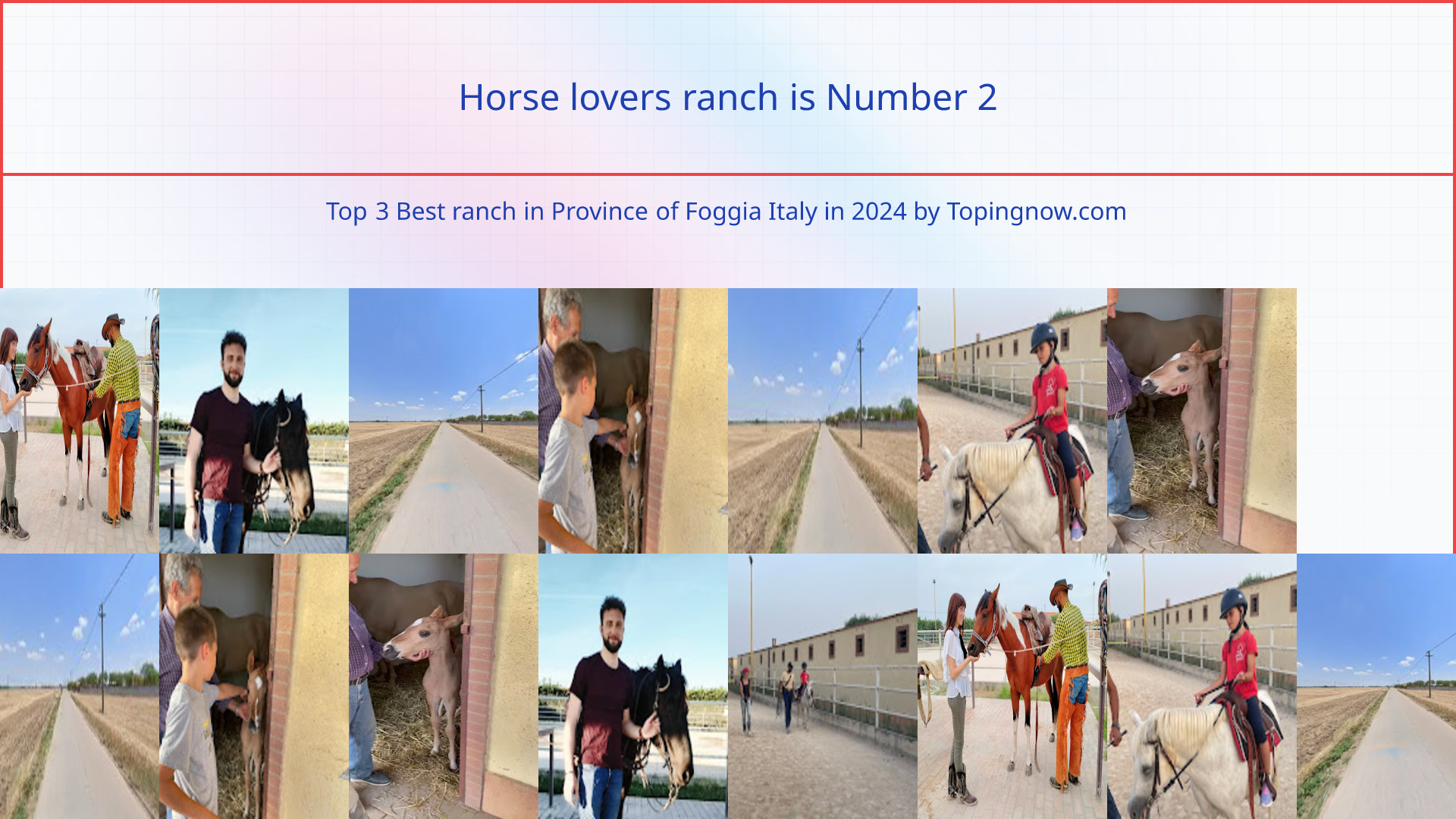 Horse lovers ranch: Top 3 Best ranch in Province of Foggia Italy in 2024