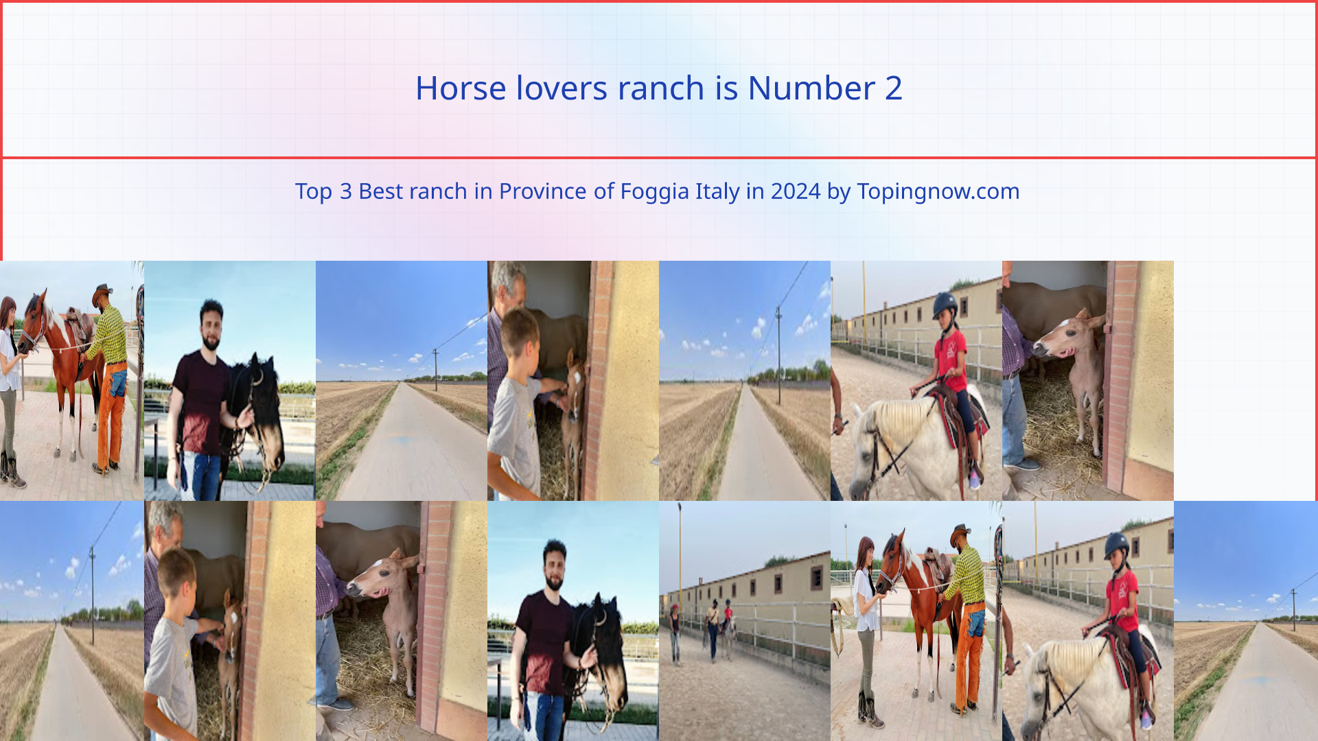 Horse lovers ranch: Top 3 Best ranch in Province of Foggia Italy in 2025