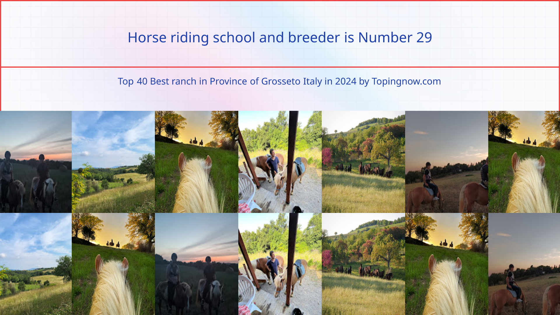 Horse riding school and breeder: Top 40 Best ranch in Province of Grosseto Italy in 2025