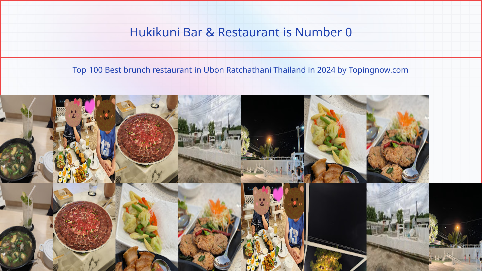 Hukikuni Bar & Restaurant: Top 100 Best brunch restaurant in Ubon Ratchathani Thailand in 2025