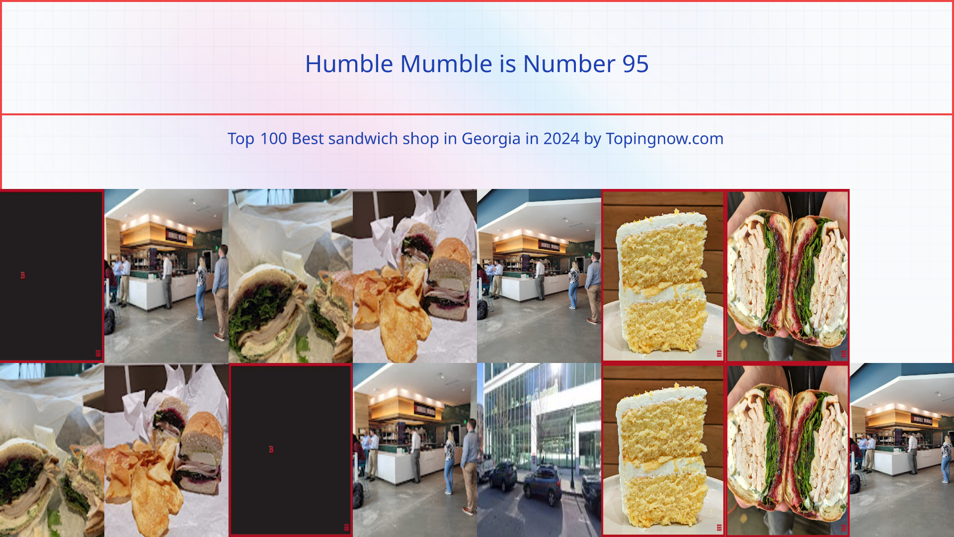 Humble Mumble: Top 100 Best sandwich shop in Georgia in 2024