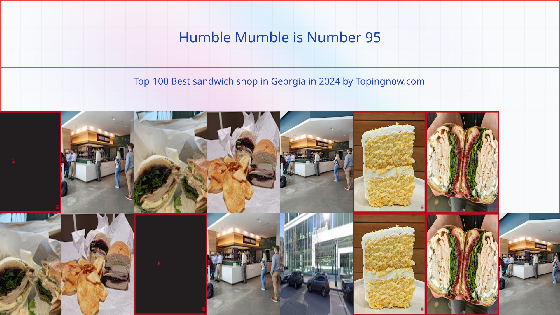 Humble Mumble: Top 100 Best sandwich shop in Georgia in 2025