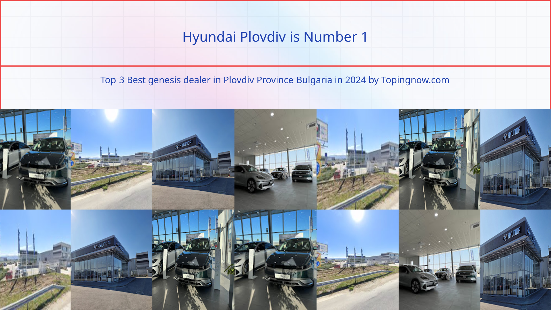 Hyundai Plovdiv: Top 3 Best genesis dealer in Plovdiv Province Bulgaria in 2024