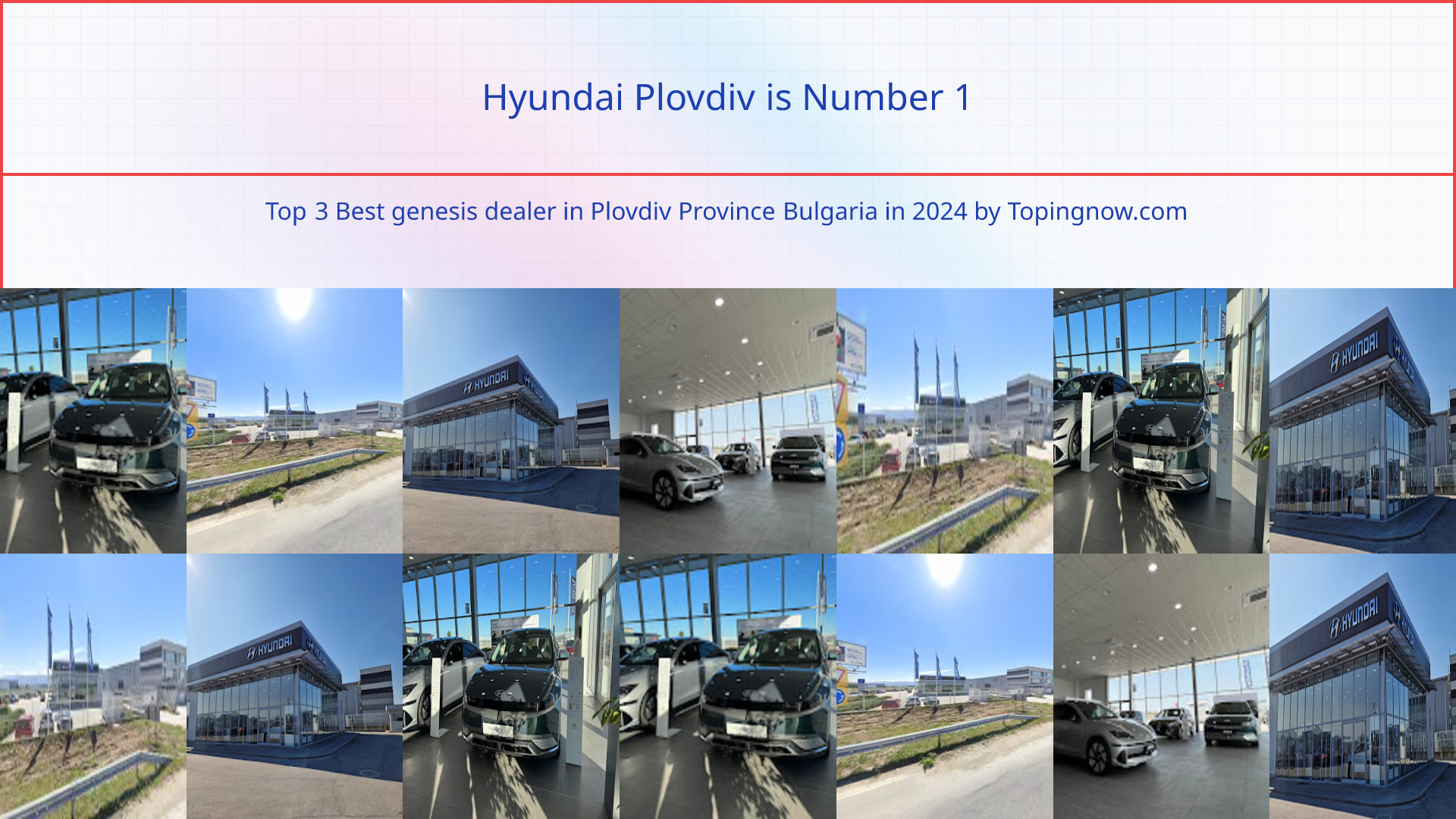 Hyundai Plovdiv: Top 3 Best genesis dealer in Plovdiv Province Bulgaria in 2025