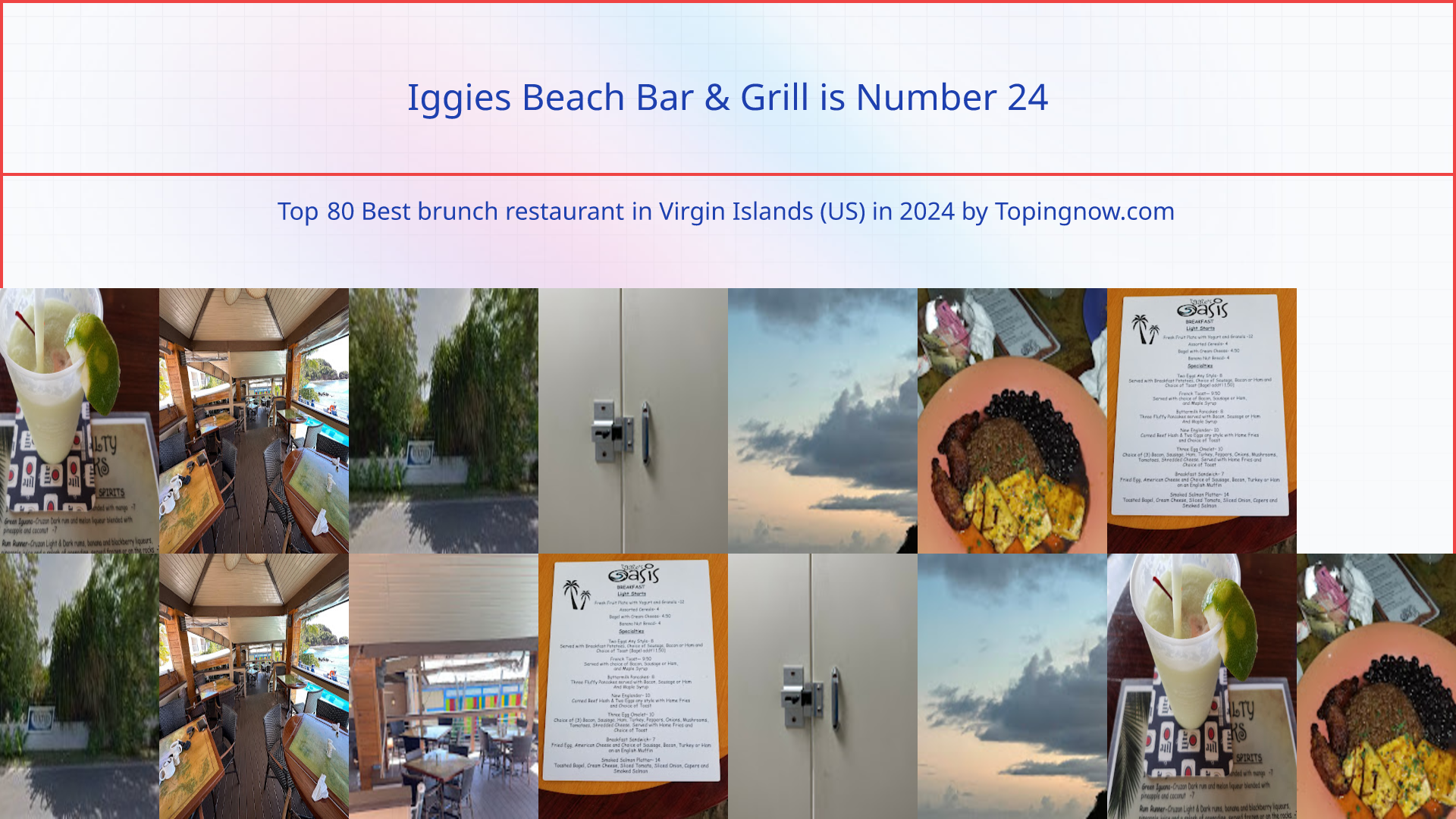 Iggies Beach Bar & Grill: Top 80 Best brunch restaurant in Virgin Islands (US) in 2025