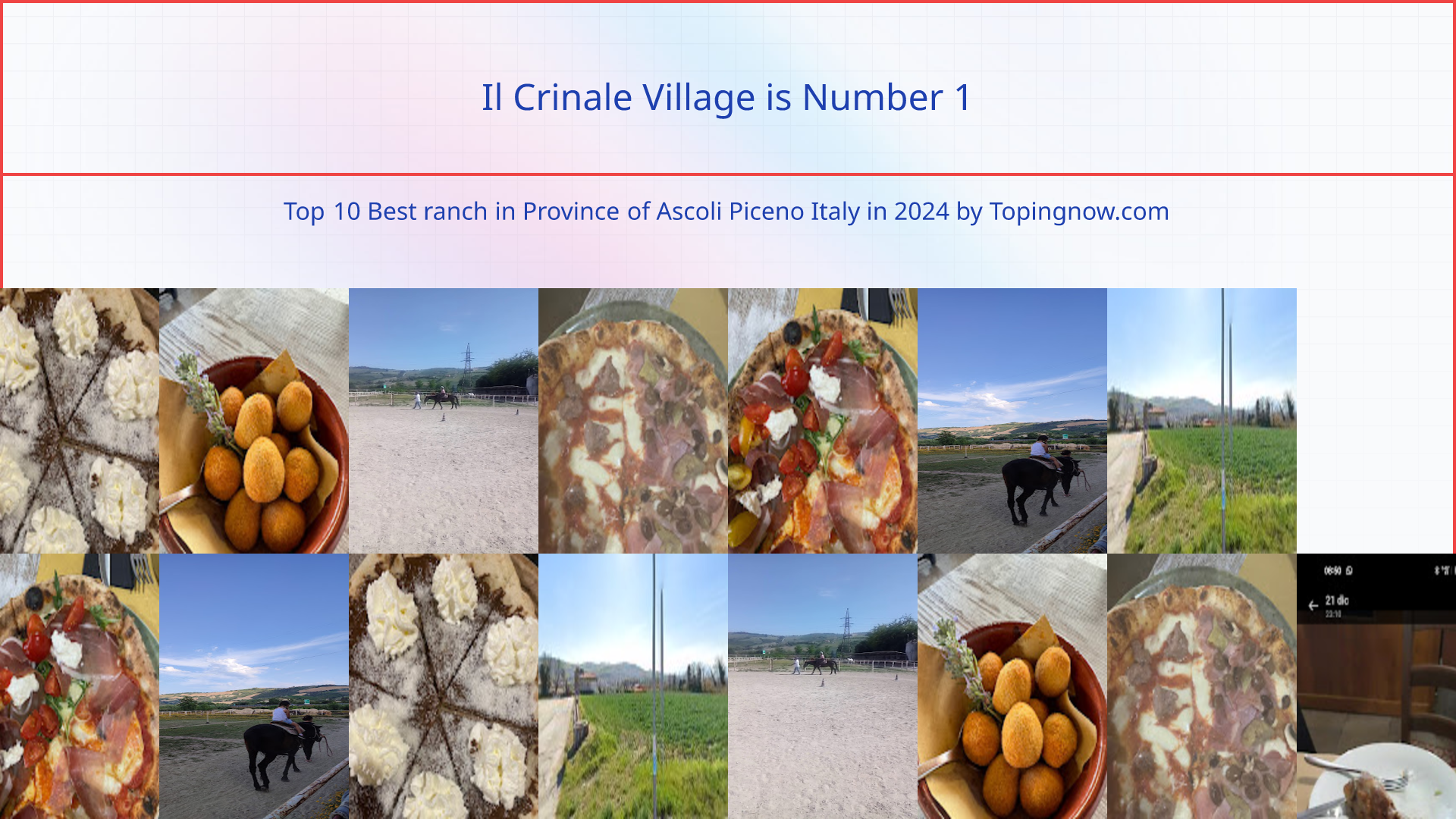 Il Crinale Village: Top 10 Best ranch in Province of Ascoli Piceno Italy in 2025