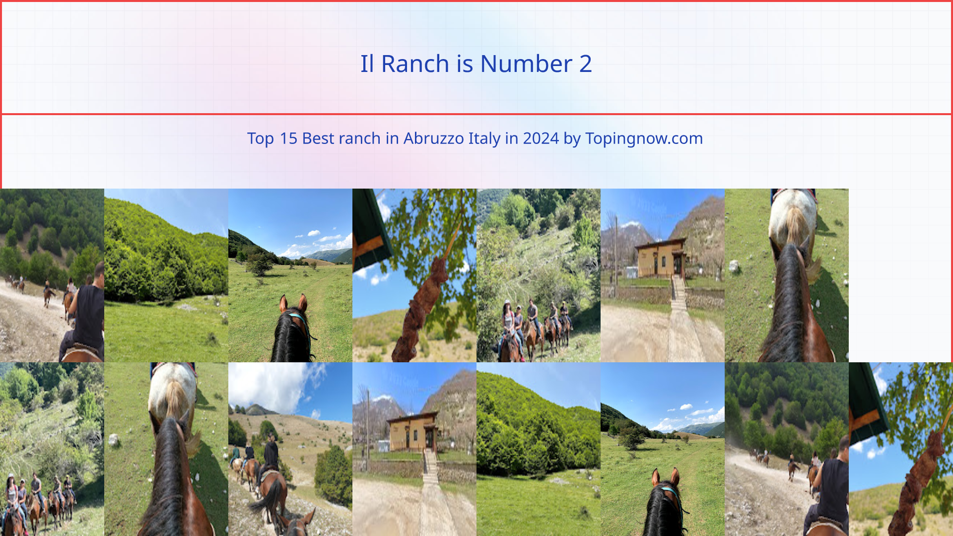 Il Ranch: Top 15 Best ranch in Abruzzo Italy in 2024